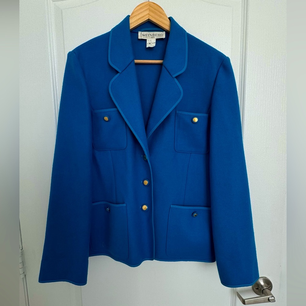Women Wool Blazer Made in France (Chanel Style)
